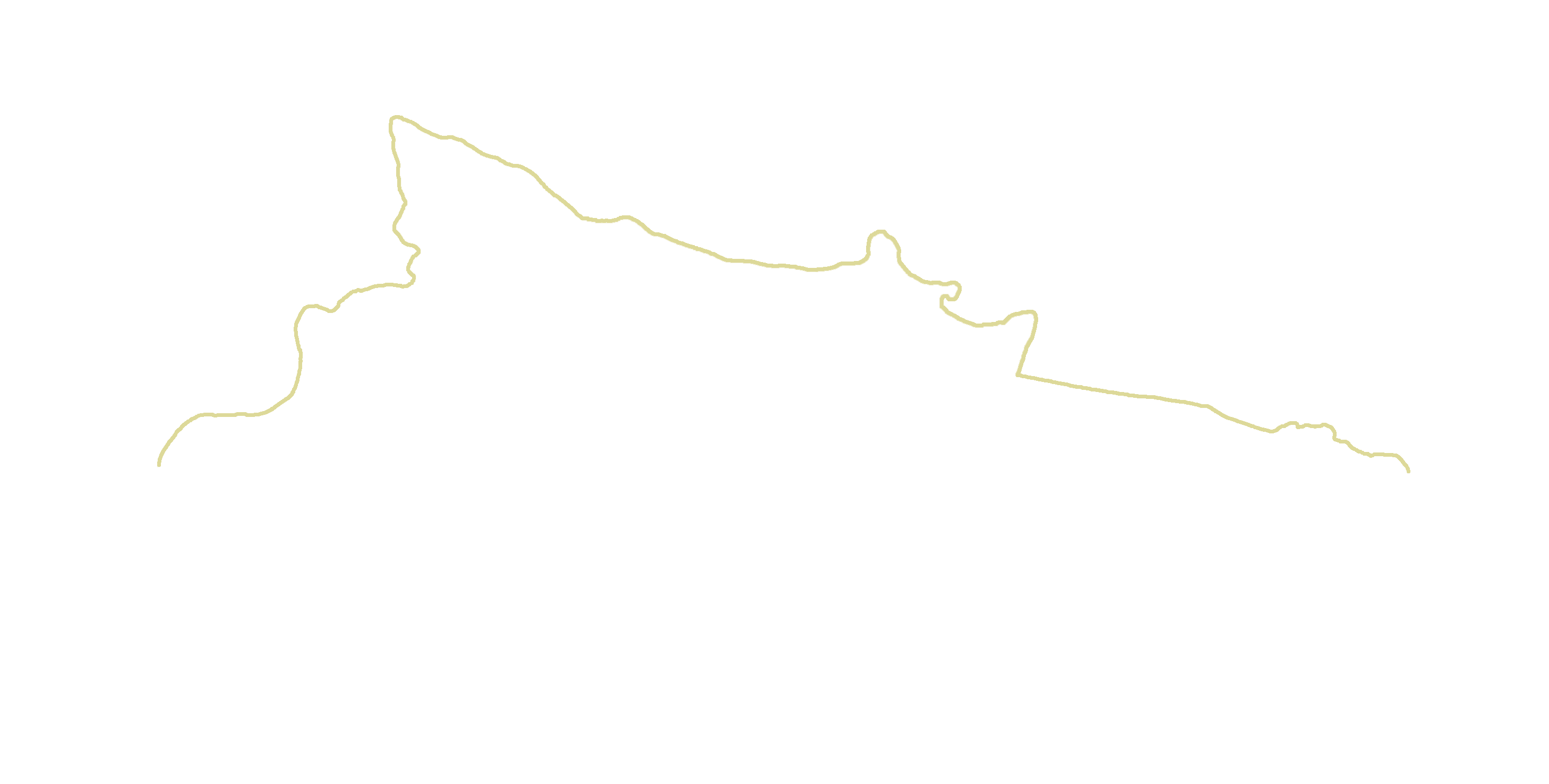 Inferior concha lateral superior border